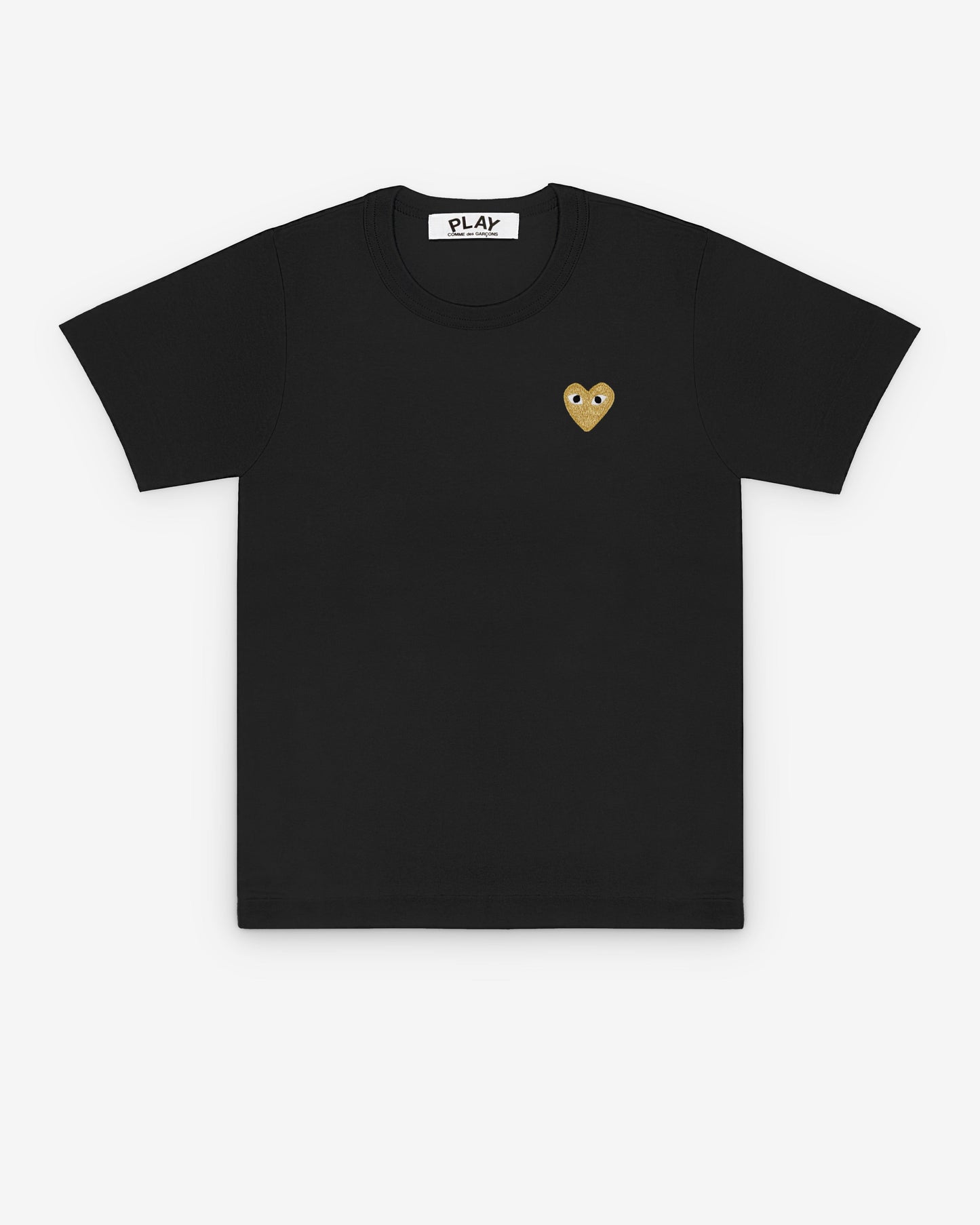 Play Comme des Garçons - Gold Heart T-Shirt - (Black)