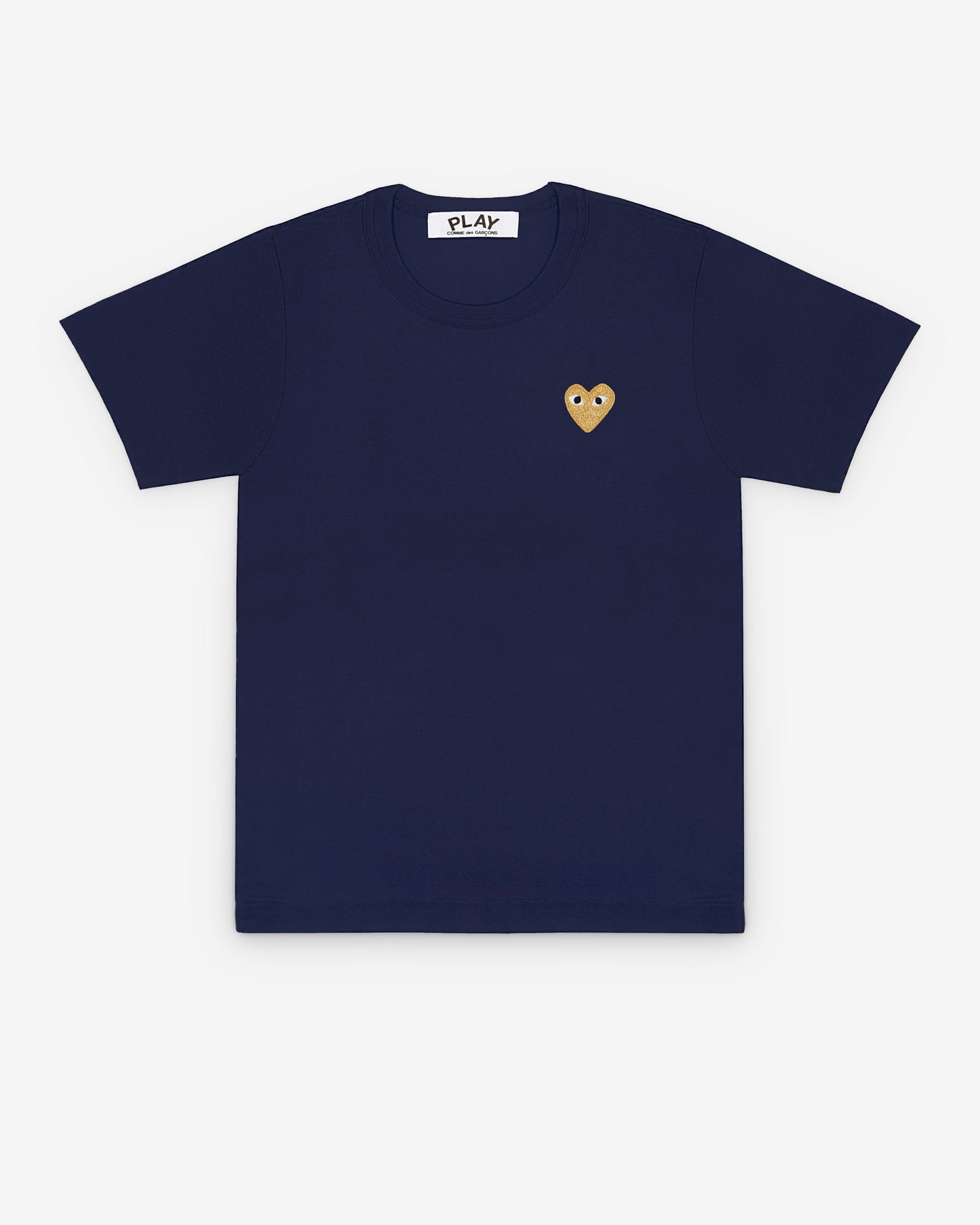 Play Comme des Garçons - Gold Heart T-Shirt - (Navy)