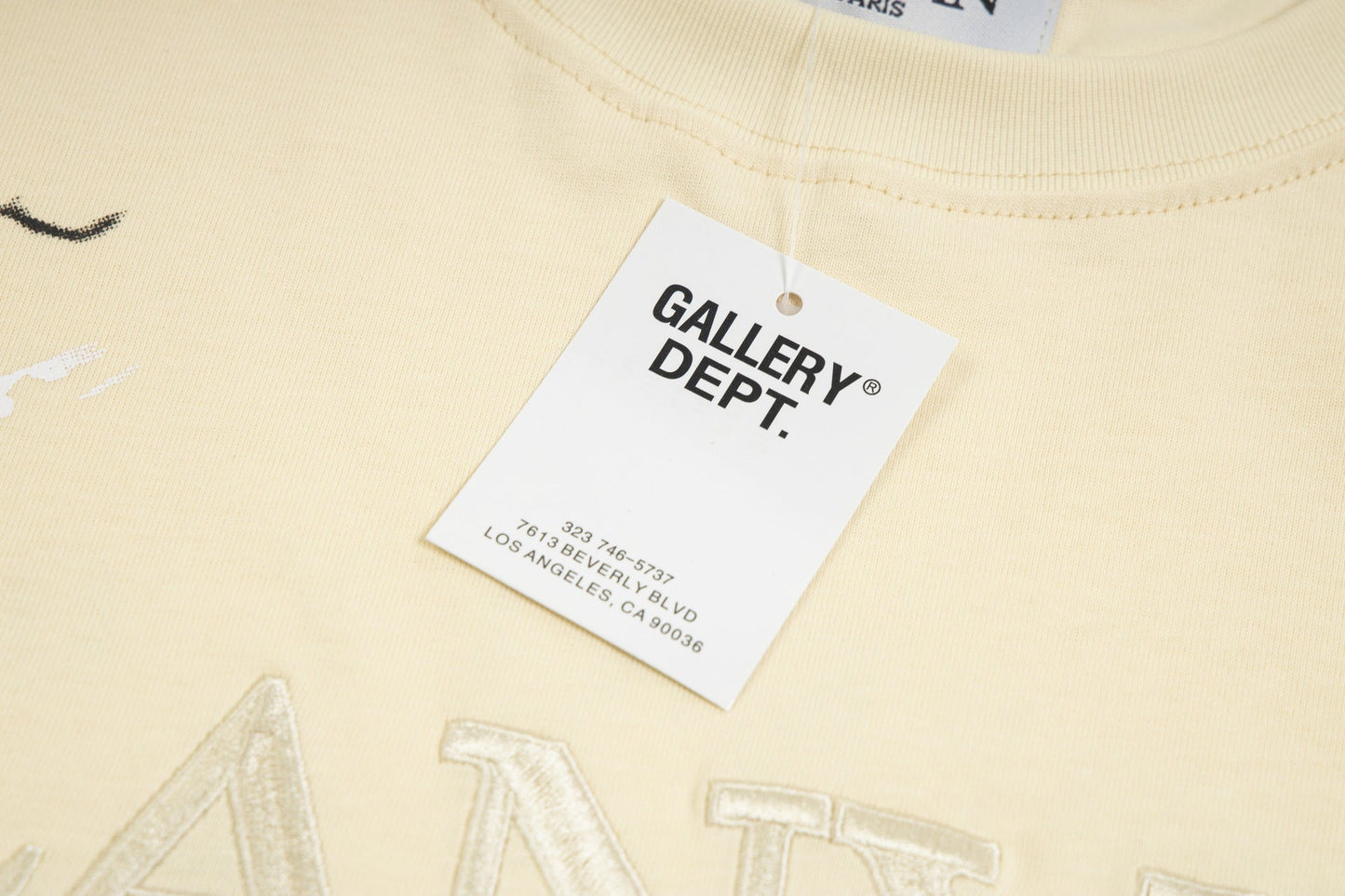 Gallery Dept X LANVIN Hand drawn doodle splash ink letters TEE