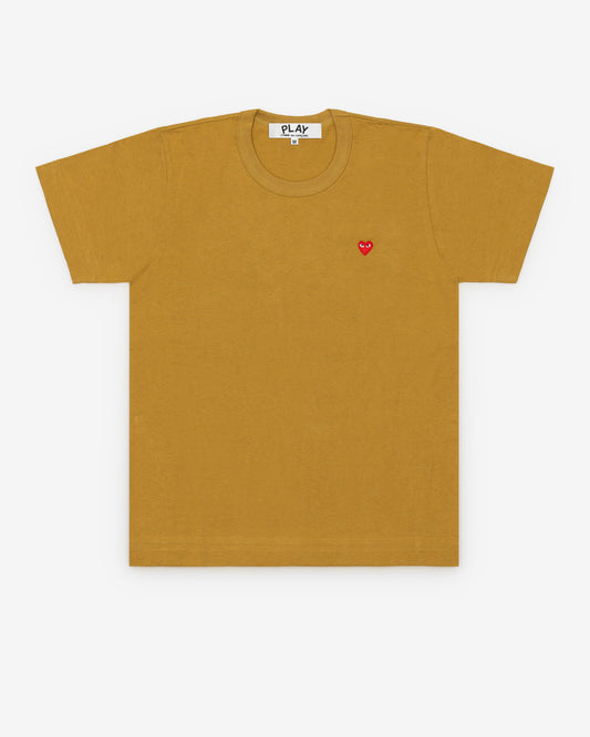 Play Comme des Garçons - Small Heart T-Shirt - (Mustard)