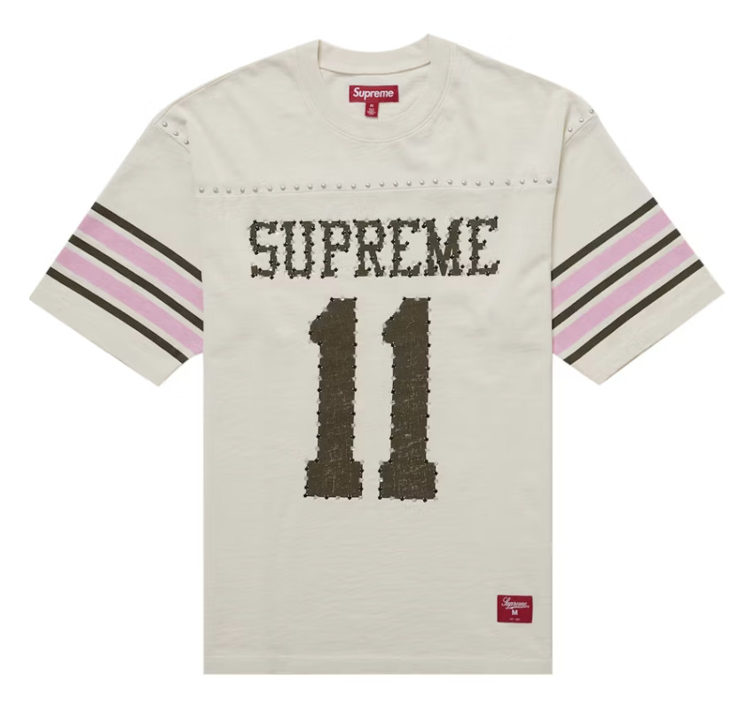 Supreme Studded S/S Football Top - Tan (SS26)