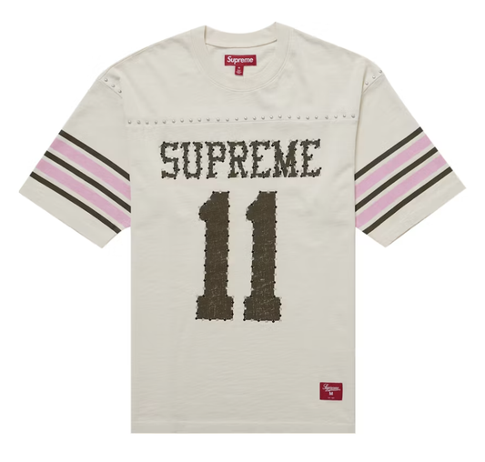 Supreme Studded S/S Football Top - Tan (SS26)